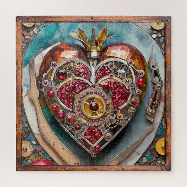 Ruby Pomegranate Heart Steampunk Serie (Vertikal)