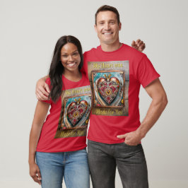 Ruby Pomegranate Heart Steampunk Serie T-Shirt