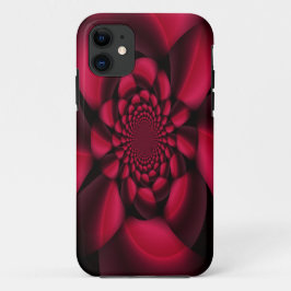 Ruby Red Black Petal Case-Mate iPhone Hülle