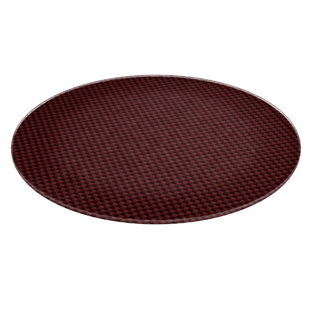 Ruby Red Carbon Fibre Print Schneidebrett (Ecke)