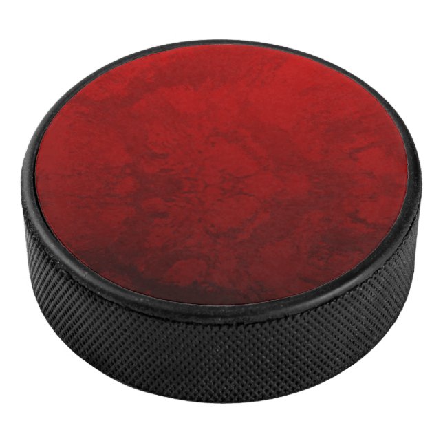 Ruby Red Design Eishockey Puck (3/4)