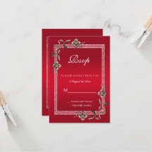 Ruby Red Gems & Glitzer Ruby 40TH Wedding