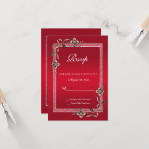 Ruby Red Gems & Glitzer Ruby 40TH Wedding