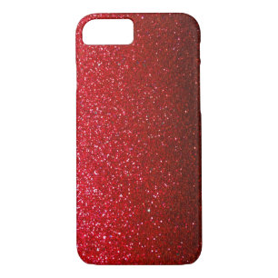 Ruby Red Glitzer Ombre Glitzern Modern Girly Glam Case-Mate iPhone Hülle