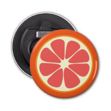 Ruby Red Grapefruit Juicy Sweet Citrus Fruit Slice
