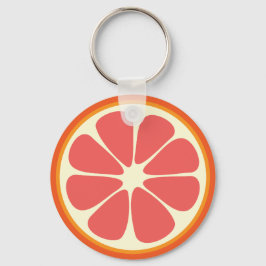 Ruby Red Grapefruit Juicy Sweet Citrus Fruit Slice Schlüsselanhänger