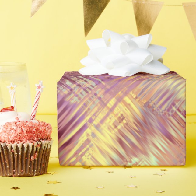 Ruby Red Liquid Pattern Geschenkpapier (Geburtstagsparty)