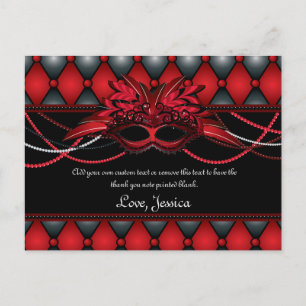 Ruby Red Masquerade Merci Cartes