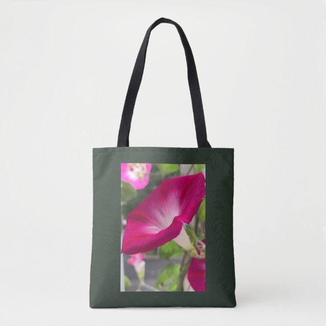 Ruby Red Morning Glory Tasche (Vorderseite)