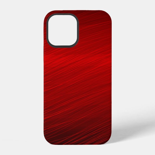 Ruby Red Paper business glänzend iPhone 12 Hülle (Rückseite)