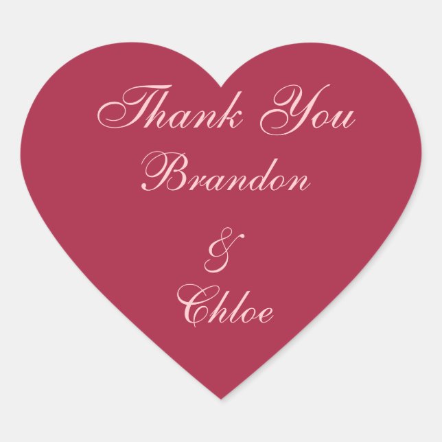 Ruby Red, Pink und Pearls Vielen Dank, Sticker (Vorderseite)