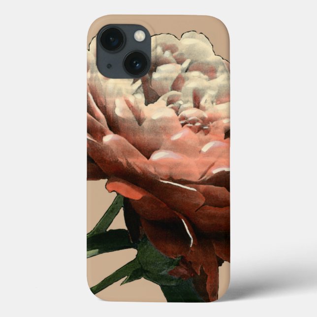 Ruby Red Rose with White Accents Case-Mate iPhone Hülle (Rückseite)