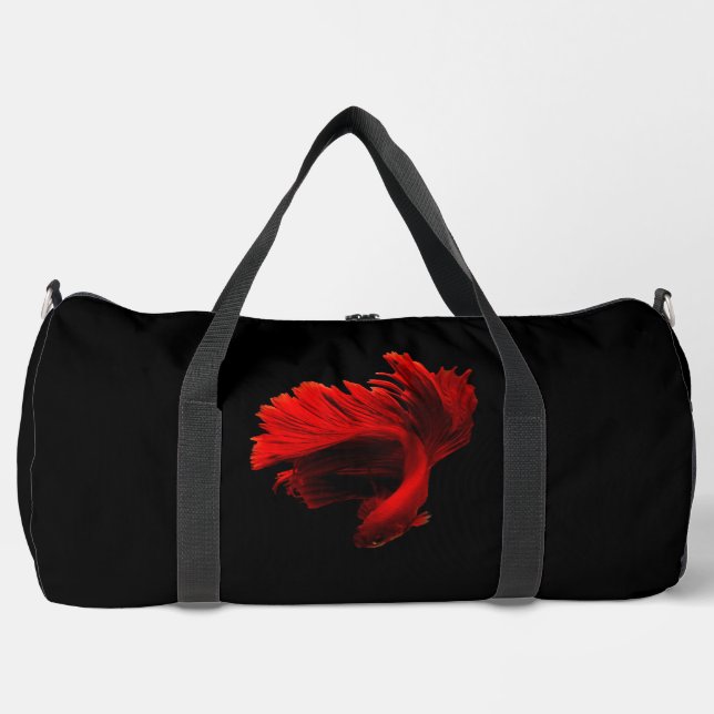 Ruby Red Siamese Fighting Fish Duffle Bag (Vorderseite)