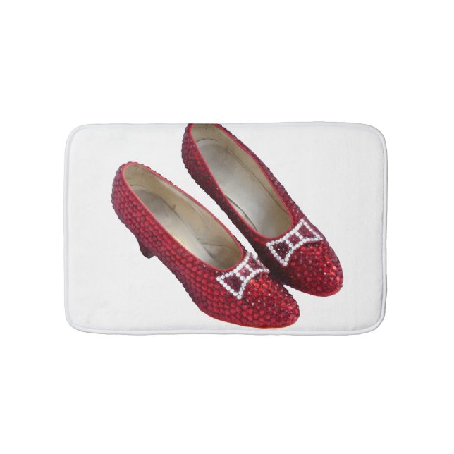 Ruby Red Slippers Shoes Wicked Bathmat! Badematte (Vorderseite)