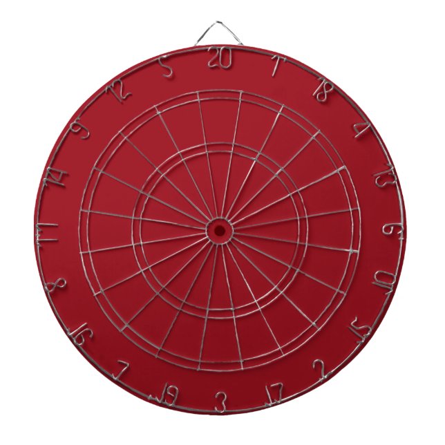 Ruby Red Solid Color | Classic | elegant Dartscheibe (vorne)