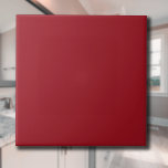 Ruby Red Solid Color | Classic | elegant Fliese<br><div class="desc">Ruby Red Solid Color | Classic | elegant | Trendy | Stilvoll | Geschenk</div>