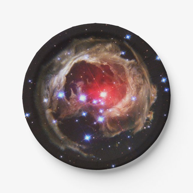Ruby Red Supergiant Star Dust Pappteller (Vorderseite)
