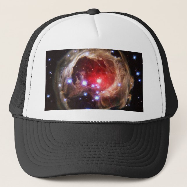 Ruby Red Supergiant Star Dust Truckerkappe (Vorderseite)