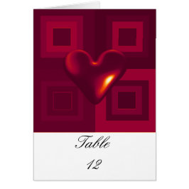 Ruby Red Table Sitzkarte