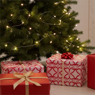 Ruby Red Togetherness Script auf White Geschenkpapier