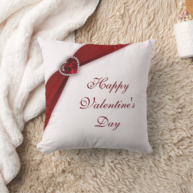 Ruby Red Valentine's Day Throw Kissen (Decke)