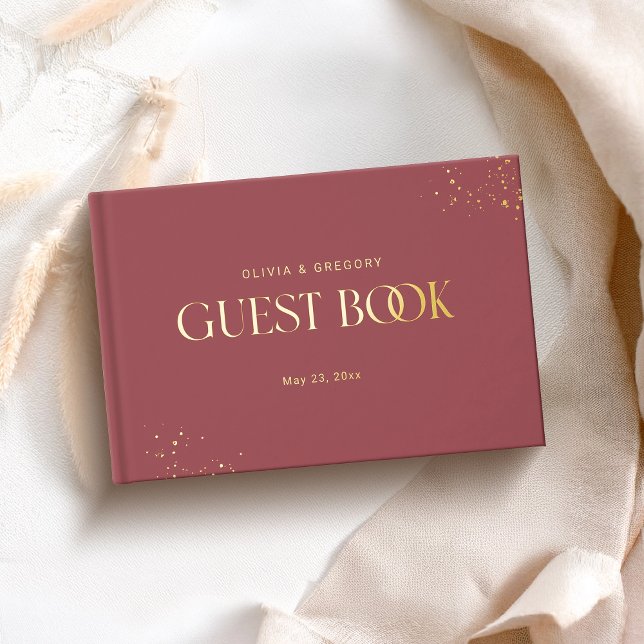 Ruby Rote Hochzeit Gästebuch (Von Creator hochgeladen)