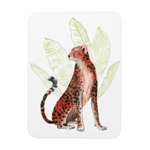 Ruby Runner Leopard Magnet