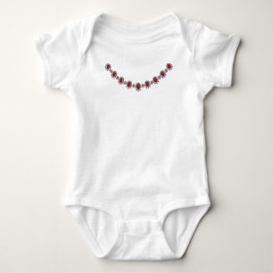 Ruby Socialite Necklace Baby Strampler
