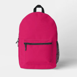 Ruby Solid Color | Classic | elegant Bedruckter Rucksack