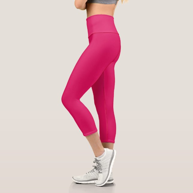 Ruby Solid Color | Classic | elegant Capri Leggings (Links)
