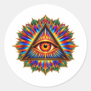 Ruby Sun Eye Aufkleber