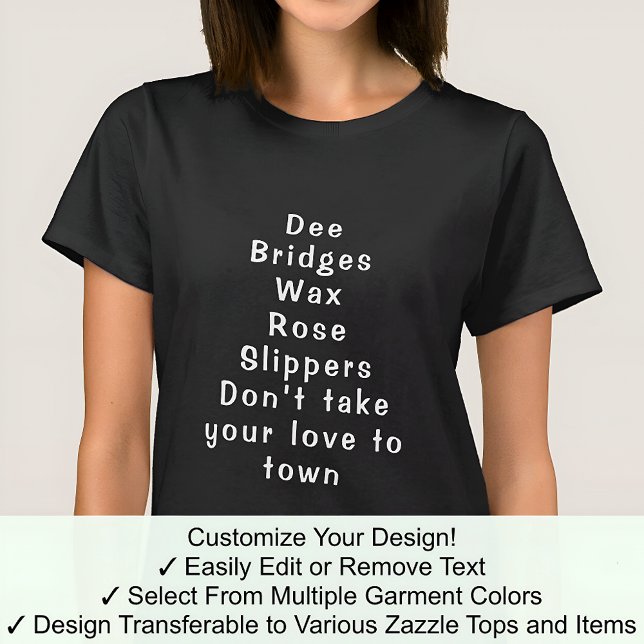 Ruby T-Shirt Vollständig benutzerdefinierte Namen  (Von Creator hochgeladen)