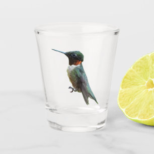 Ruby-Throated Hummingbird Bird Fotografy Schnapsglas