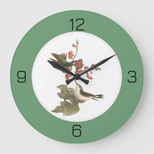 Ruby-throated Hummingbird, Birthday oder sonstiges Große Wanduhr