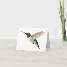 Ruby-throated Hummingbird Card Karte