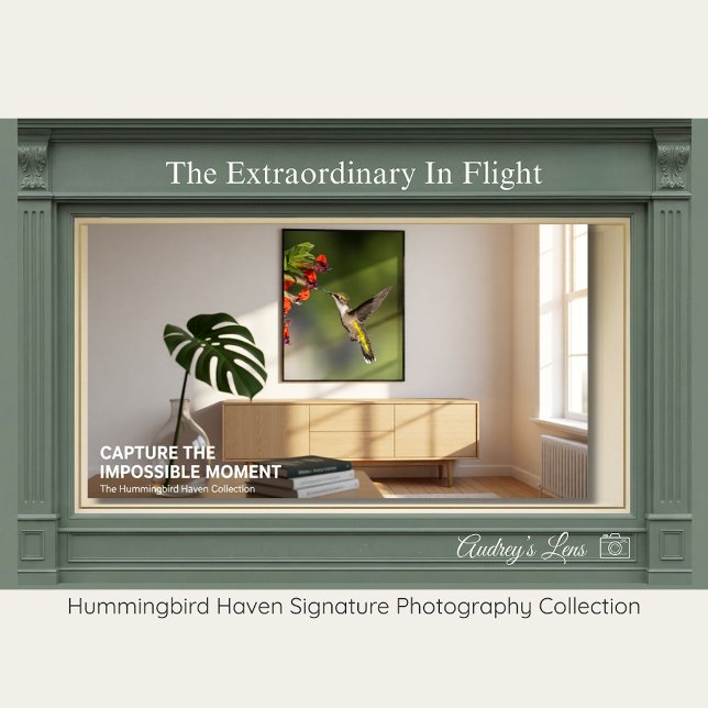 Ruby-Throated Hummingbird Fine Art Photography  Poster (Von Creator hochgeladen)