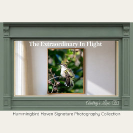 Ruby-Throated Hummingbird Fine Art Photography  Poster
