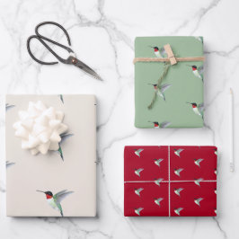 Ruby-throated Hummingbird Geschenkpapier Set
