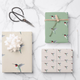Ruby-throated Hummingbird Geschenkpapier Set