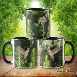 Ruby-Throated Hummingbird "In Blume" Tasse