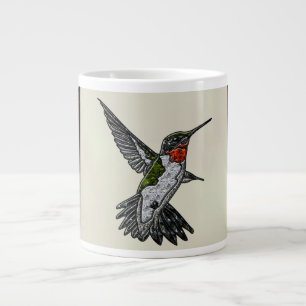 Ruby Throated Hummingbird Jumbo-Tasse