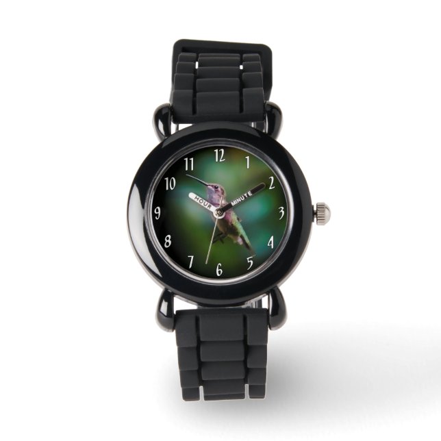 Ruby-throated Hummingbird - Original Foto Armbanduhr (Vorderseite)