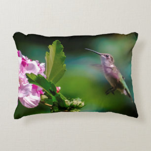 Ruby-throated Hummingbird - Original Foto Dekokissen