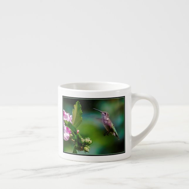 Ruby-throated Hummingbird - Original Foto Espressotasse (Rechts)