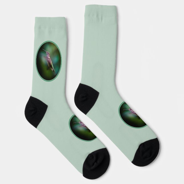 Ruby-throated Hummingbird - Original Foto Socken (Rechts)
