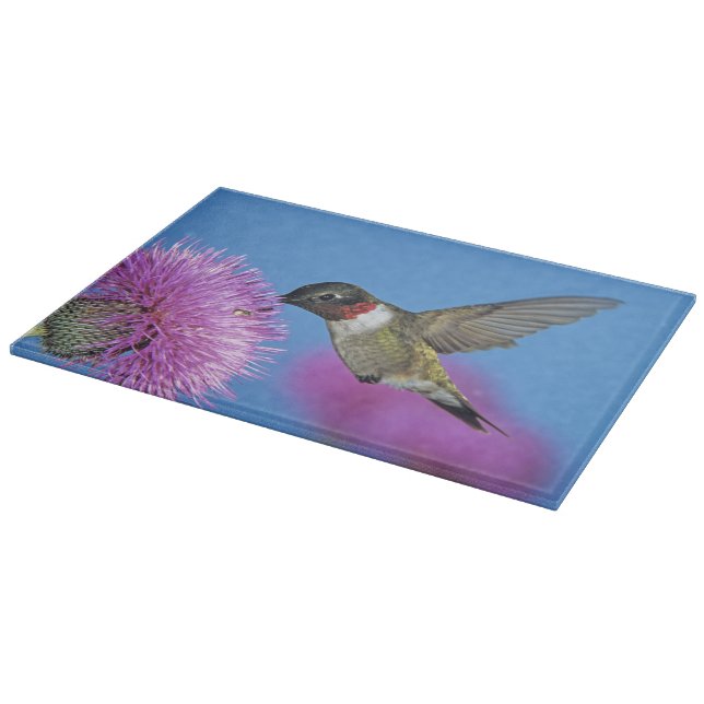 Ruby-throated Hummingbird Schneidebrett (Ecke)