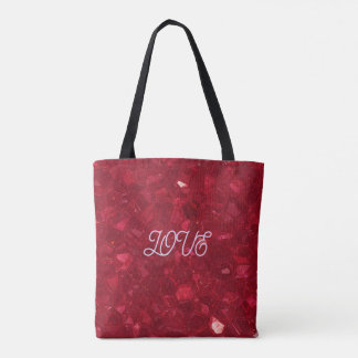 Ruby tote bag for valentines day tasche