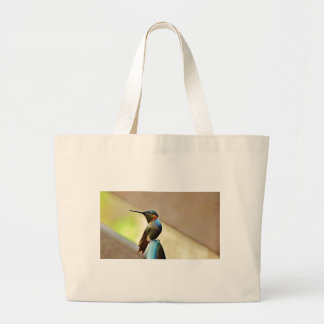 Ruby und Grüner kleiner Hummingbird Jumbo Stoffbeutel