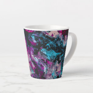 Ruby und Sapphire Crystal Geode Abstrakt Milchtasse
