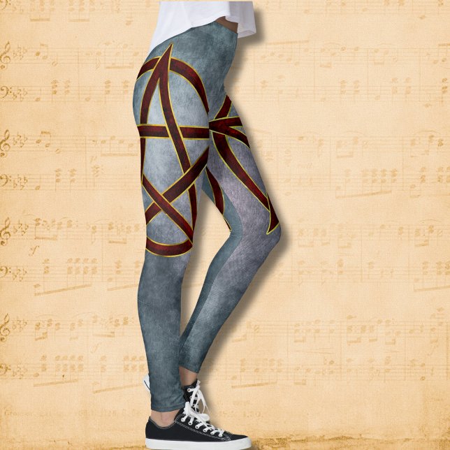Ruby Verzauberung: Pentagram Elegante Leggings (Von Creator hochgeladen)